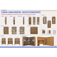 Guarda Roupa Solteiro 6 Portas Vd 4G Linea Neve N. Horizonte