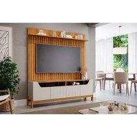 Home Rack Painel p/ TV 70 Pol Moema 185cm Off White Permóbili