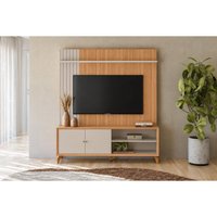 Home Rack Painel p/ TV 65 Pol Valença 162cm Jequitiba/Off Linea