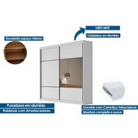 Guarda Roupa Solteiro 2 Portas Esp 8G Belmonte Nev N. Horizonte