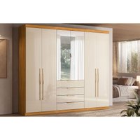 Guarda Roupa Solteiro 6 Portas 2Esp 4G Giardino Cinamo Demóbile