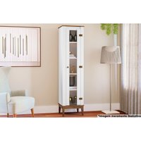 Cristaleira Cozinha MB 1017 45cm Freijo/Branco Movelbento