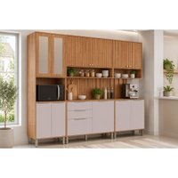 Cozinha Modulada MGM Divina 7 Peças C7113 Cinamomo/Off White MGM