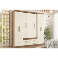Guarda Roupa 8 Portas 4 Gavs Nápoles S. Andirá Areia