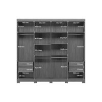 Guarda Roupa 8 Portas 2Esp 4G Pé Master S. Andirá Are