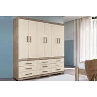Guarda Roupa 6 Portas 9Gs Pés Colombo S. Andirá Jatobá