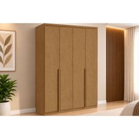 Guarda Roupa 4 Portas 2 Gavs Alonzo Lopas Amêndoa