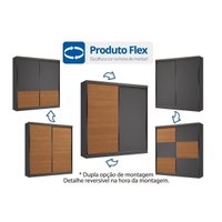 Guarda Roupa 2 Portas 6 Gav T592 Kappesberg Canela