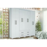 Guarda Roupa 8 Portas 4Gv Pés Nápoles S. Andirá Branco
