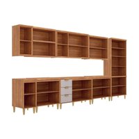 Cozinha Modulada 9 Peças Elena CZ547 Cinamomo/Platina MGM
