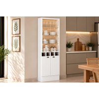 Módulo Cozinha Planejada Bella 2615 70cm Branco Carraro