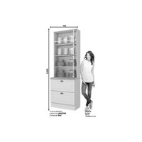 Módulo Cozinha Planejada Americana 71cm Cinza/Calcare Henn