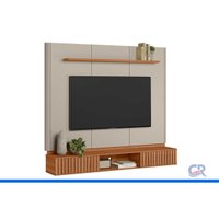 Painel Home p/ TV 70 Pol Amarante 183cm Canela/White Linea
