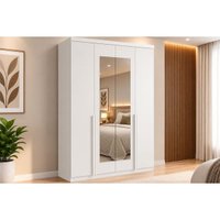 Guarda Roupa 4 Portas 2 Esp 2G Alonzo Lopas Branco