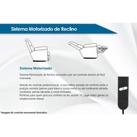 Poltrona Reclinável Motorizada MH 3678 Motor c/Lift Marrom Herval