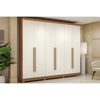 Guarda Roupa 6 Portas 3G Pés CB03T580 Kappesberg OffWh