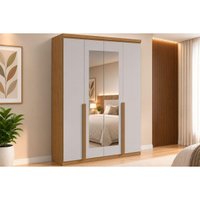 Guarda Roupa 4 Portas 2Esp 2G Alonzo Lopas Amendoa