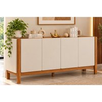 Buffet Sala Jantar Araça c/4 Portas 170cm Madeira/OffW Cimol