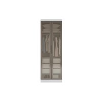 Closet Guarda Roupa Modulado 2Pts 3G Rizon Neve N. Horizonte