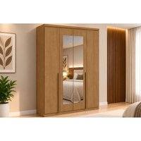 Guarda Roupa 4 Portas 2 Esp 2G Alonzo Lopas Amêndoa