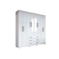 Guarda Roupa 8 Portas 2Esp Pé Liverpool S. Andirá Bco