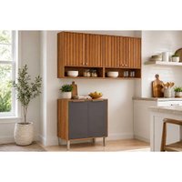 Cozinha Modulada MGM Divina 3 Peças C3P76 Cinamomo/Titanium MGM