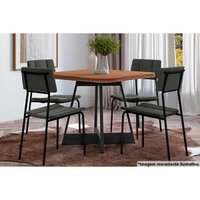 Mesa Cozinha 1593 + 4 Cad Lou Preto Carraro