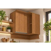 Armário Cozinha Modulado Aéreo Canto Liga 2 Portas Canela Kappesberg