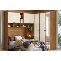 Quarto Planejado Solteiro Lugano 7 Portas 1Esp Areia