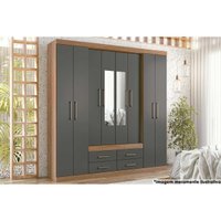Guarda Roupa 8 Portas 2Esp 4G Nápoles S. Andirá Graf