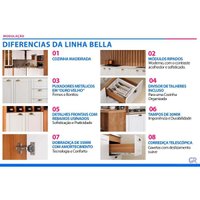 Kit Modulado 4 Peças Bella C4P252 Branco Carraro