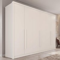 Guarda-Roupa Casal com 6 Portas e 6 Gavetas Multimóveis CRNVH-GRP143 Neve