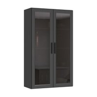 Cristaleira Armário Aéreo com 2 Portas de Vidro 70cm Milano Multimóveis MP2332