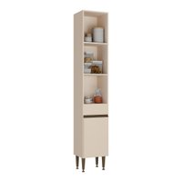 Paneleiro Armário de Cozinha com 1 Porta e 3 Nichos 36cm Milano Multimóveis MP2335