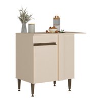Balcão de Cozinha de Canto com 1 Porta 90cm Flex Milano Multimóveis MP2324