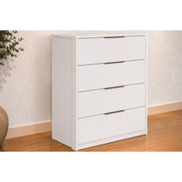 Cômoda Solteiro Alia 4 Gavetas Branco Demóbile