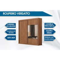Guarda Roupa 2 Portas 1Esp 6G Sienna N. Horizonte Neve
