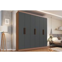 Guarda Roupa 6 Portas 3 Gav PH1127 Herval Nogueira