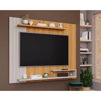 Painel Home Quarto p/ TV 50 Pol Floripa 161cm Nature/Off Permóbili