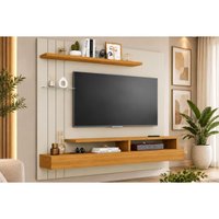 Painel Home Quarto p/ TV 50 Pol Valência 160cm Off White Permóbili