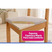 Cadeira Cozinha Kit 2un Pietra Corano Caramelo/Amêndoa Henn