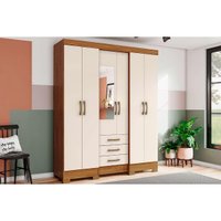 Guarda Roupa 6 Portas 1 Esp 3 Gavs B23 Henn Nature/OW