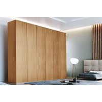 Guarda Roupa 6 Portas 6 Gav Horizon Rufato Naturale