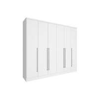 Guarda Roupa 6 Portas 8 Gv c/Pés Sevilla Tcil Neve