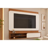 Painel Home Quarto p/ TV 70 Pol Avany 180cm Freijo/White DJ Móveis
