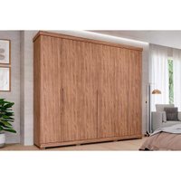 Guarda Roupa 6 Portas 6Gv c/Pés Guarapari Panan Cinamo