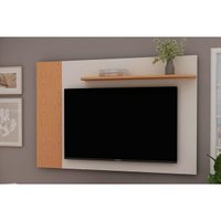 Painel Home Quarto p/ TV 50 Pol Flórida 140cm Off White Genialflex