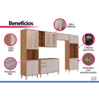 Kit Modulado 5 Peças Brilhante C571 Cinamomo/Platina MGM