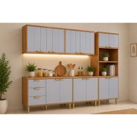 Kit Cozinha 5 Peças Elena CZ546 Cinamomo/Platina MGM