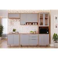 Kit Cozinha 5 Peças Celeste CZ576 Cinamomo/Platina MGM
